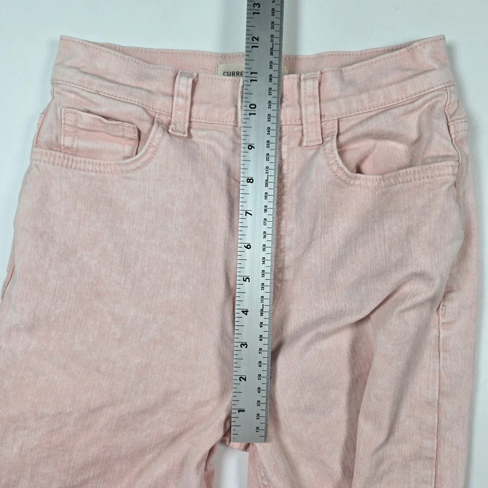 Current Elliott Tapered Jeans Womens 23 Barrel Pink High Rise Denim Pante - Picture 8 of 9